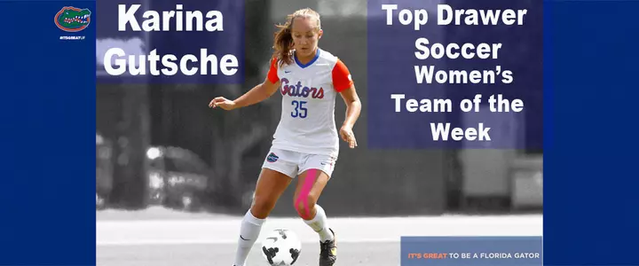 Florida's Karina Gutsche named to Top Drawer Soccer National Team of the Week
