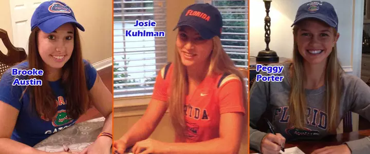 Brooke Austin, Josie Kuhlman and Peggy Porter Sign NLIs for Gators