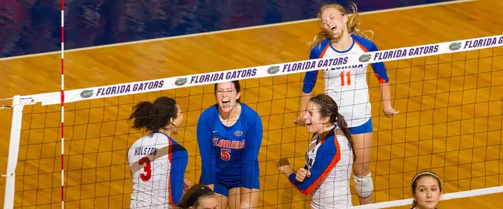 Career Days for Holston, Mann and Unroe Propel No. 5 Gators Past Texas A&M in Five-Set Thriller
