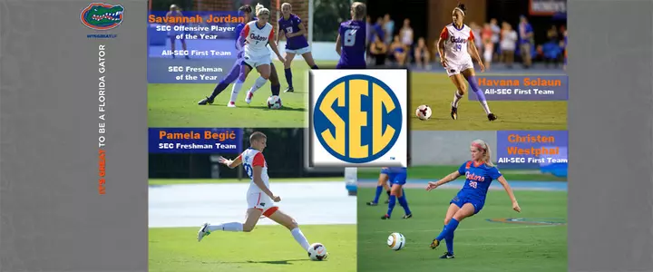 Florida Places Three on All-SEC Soccer First Team; Jordan is SEC Offensive Player of Year