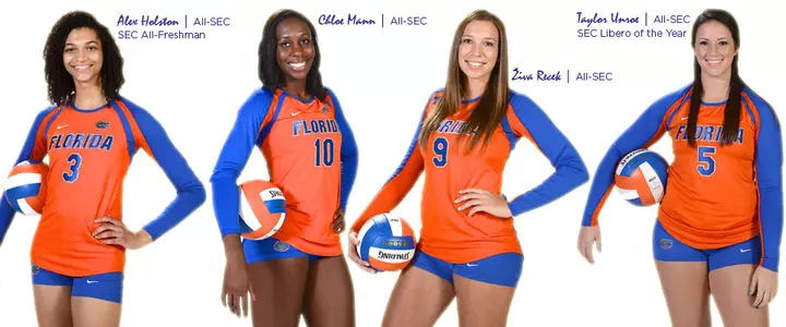 Four Gator Volleyball Players Garner All-SEC Accolades; Taylor Unroe Tabbed SEC Libero of the Year