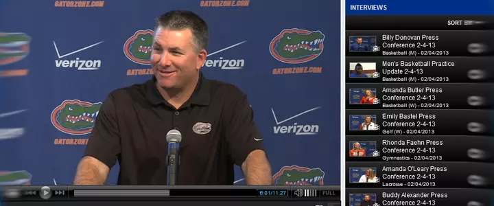 Florida Head Coach Tim Walton Met with the Media Monday to Preview the 2013 Season