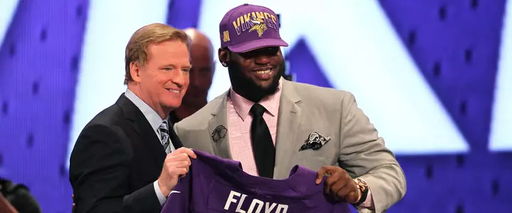 Floyd Goes From Streets of Philadelphia to Minnesota as Vikings' First-Round Pick
