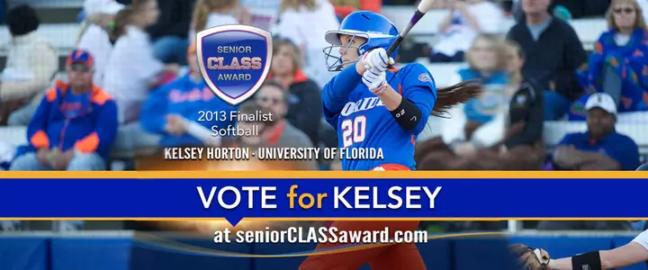 Gator Softball Senior Kelsey Horton One of 10 Finalists for 2013 Senior CLASS Award