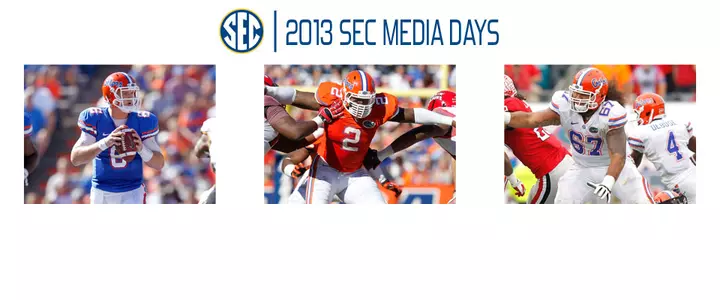 Driskel, Easley and Halapio to Travel to SEC Media Days with Coach Muschamp