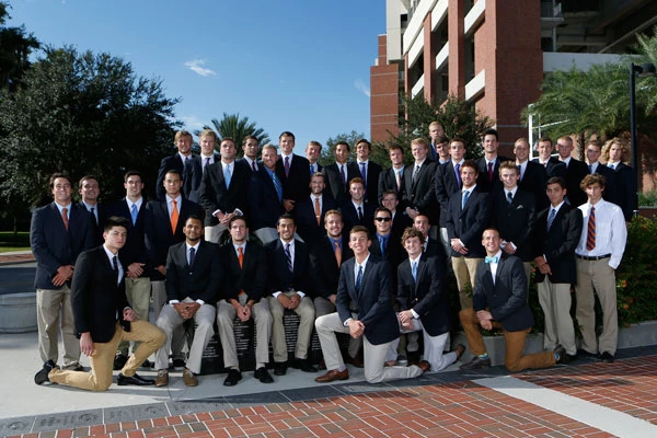 2014 Men's Swimming & Diving Roster Team Photo