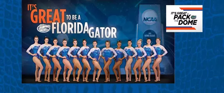 Pack the Dome: Defending NCAA champion Florida gymnastics opens home action Friday versus Georgia