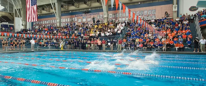 Florida Swimming and Diving Sweeps SEC Rival Auburn on Senior Day