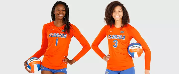 Florida Volleyball's Rhamat Alhassan and Alex Holston Take Home SEC Weekly Honors