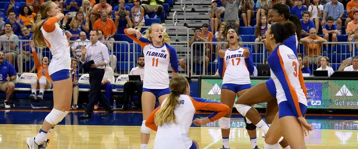 NCAA Volleyball First & Second Rounds Information: No. 8 Seed Gators Host Miami, UCF & Alabama State Dec. 5-6