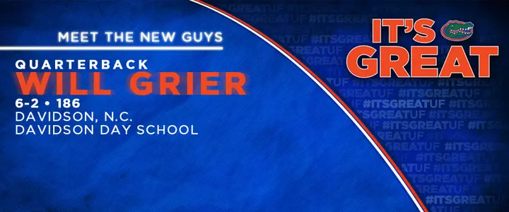 Grier Settles in at UF after Personal Victory Parade