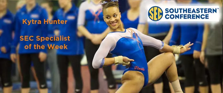 Gator Gymnast Kytra Hunter is SEC Specialist of the Week