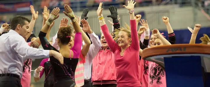 No. 2 Gator gymnastics team wins Link to Pink Meet vs. No. 3 LSU; Hunter scores another 10.0 vault