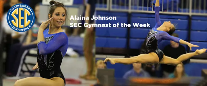 Gator Gymnast Alaina Johnson is SEC Gymnast of the Week