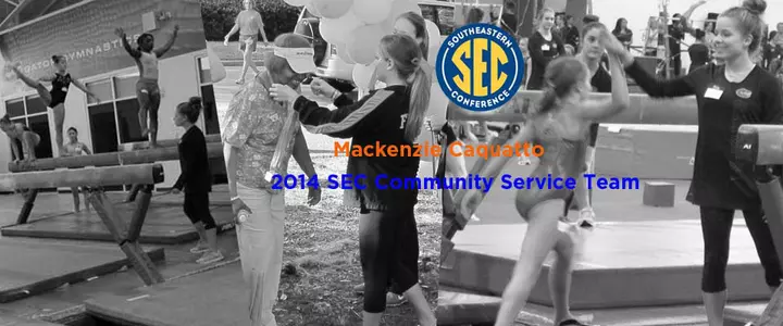 Gator Mackenzie Caquatto Named to SEC Gymnastics Community Service Team