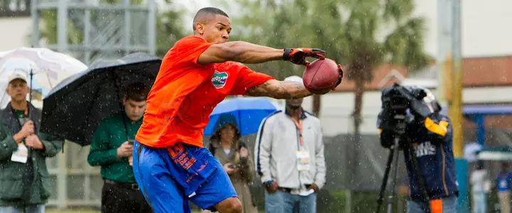 Patton Shines in Rain as Gators Return for Pro Day
