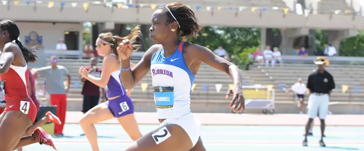 Gators Split Three Ways for Outdoor Competition March 26-29, Harrell Under Way in Heptathlon at Texas Relays