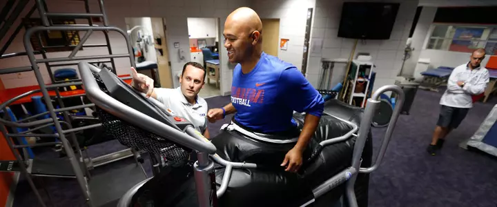 Injured But in Motion: Gators Athletic Trainers Get New Rehab Toy
