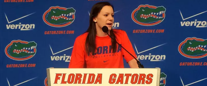 Senior Holly Pole, Head Coach Mary Wise Recap FSU/Texas, Preview USC Classic