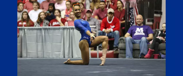 No. 7 Alabama hands No. T-1 Gator gymnastics first loss of season, 197.40-196.80