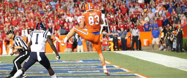 Goolsby, McGee Named to John Mackey Award Midseason Watch List
