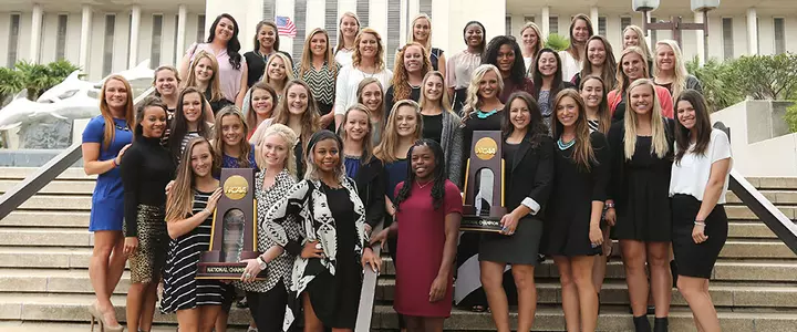 Florida’s national championship softball & gymnastics teams visit Governor Scott