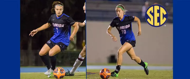 Savannah Jordan & Christen Westphal SEC Soccer Players of the Year