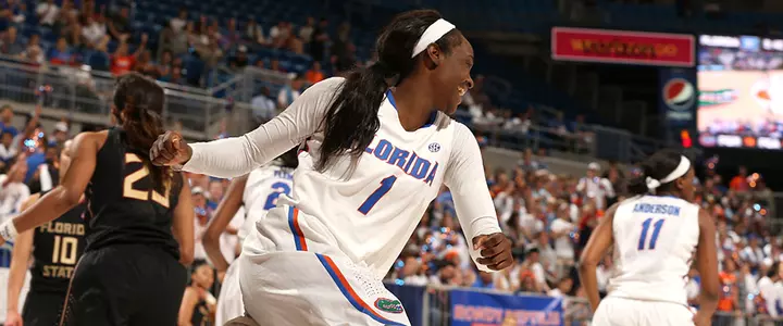 Gators Knock Off No. 6 Florida State Behind Williams' Double-Double