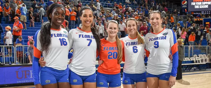 Senior Day Sweep: Gators Defeat LIU Brooklyn in Straight Sets in Regular-Season Finale