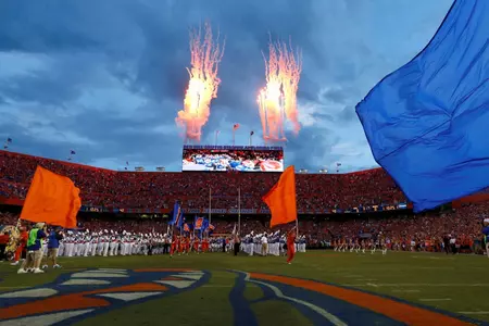 Ben Hill Griffin Stadium - Entrance Fireworks