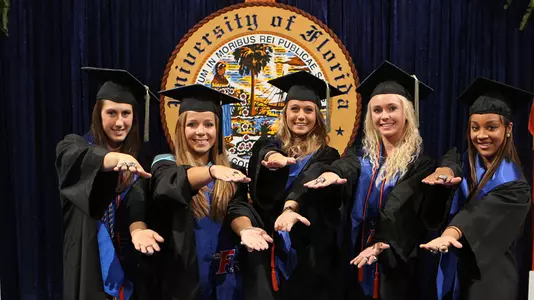 Fall 2015 Gator Gymnastics graduates
