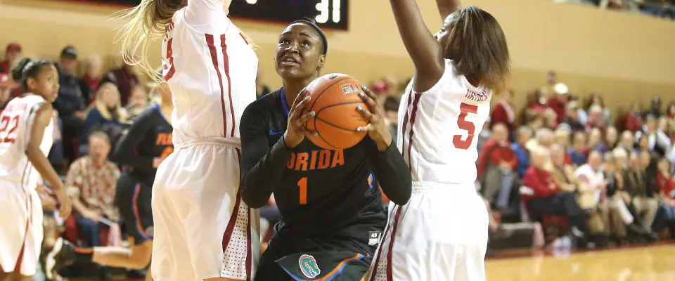 Cassie Peoples' 18-Point Second Half Leads Gators to win at Alabama, 53-49