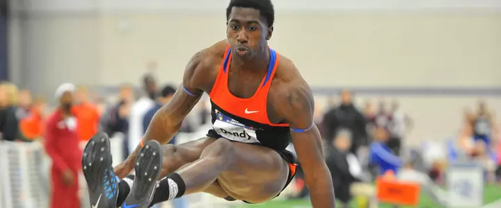Marquis Dendy Crowned SEC Indoor Long Jump Champ, Gators Set Up for a Successful Championship Saturday