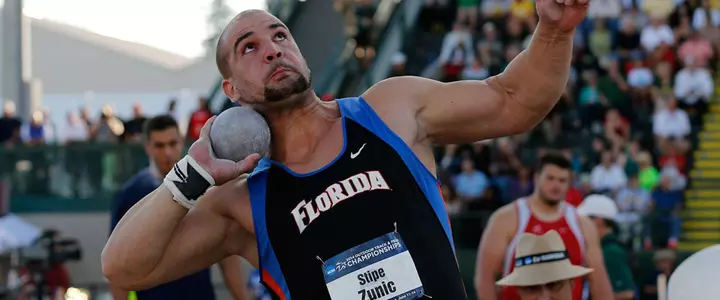 Stipe Zunic Shatters UF Indoor Shot Put Record, Croatian National Record on Final Day of Doc Hale VT Elite