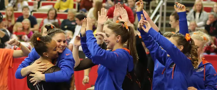 No. 2 Gator gymnasts take win at No. 8 Arkansas, 197.20-195.375