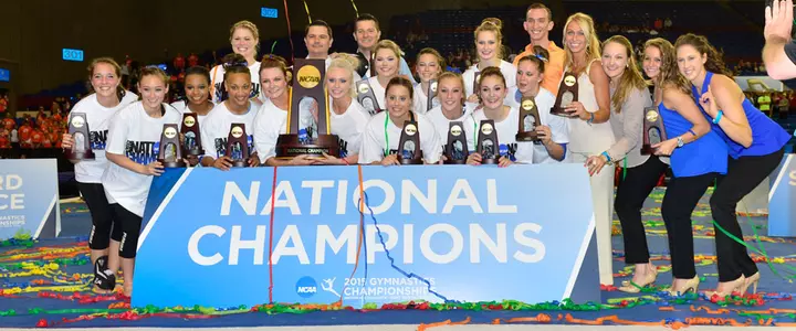 Back-to-Back-to-Back NCAA Champs! Gator gymnasts win NCAA Super Six team final