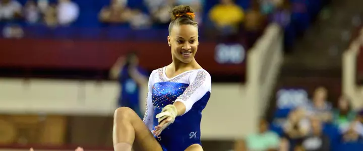 Kytra Hunter wins NCAA floor exercise title