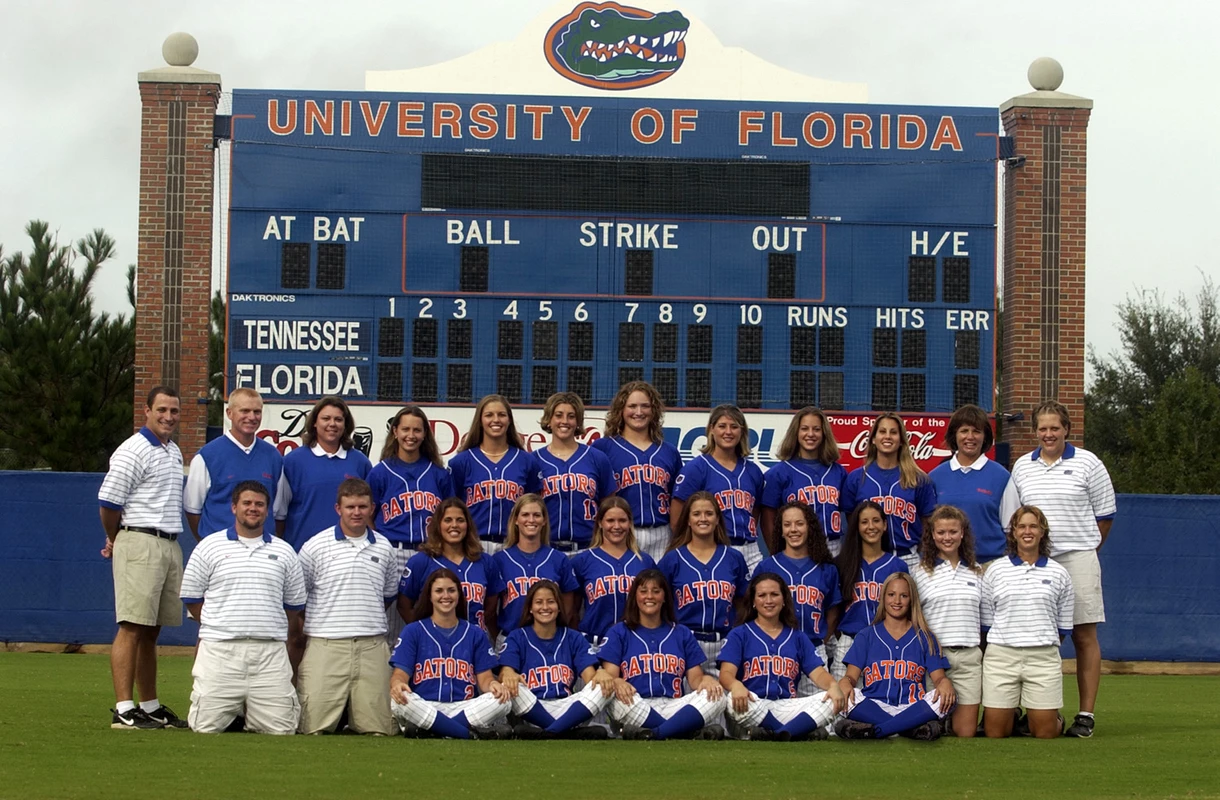 2002 Florida Softball team & staff