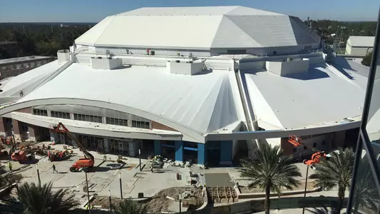 Exactech Arena outside construction