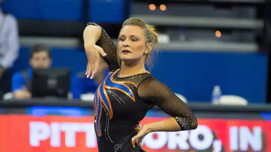 Bridget Sloan - floor exercise - 2-26-16 versus LSU