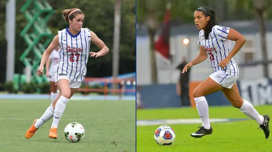 Mayra Pelayo (left) and Briana Solis - 2015 Soccer