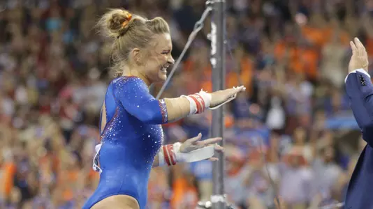 Bridget Sloan - uneven bars - 4-16-16