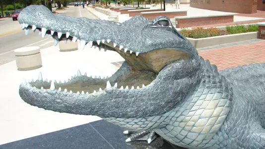 Heavener Bull Gator statue - 2006