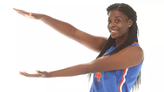 Tyshara Fleming chomp posed