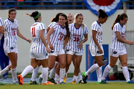 Sammie Better (#12) celebrates her goal - vs Tennessee 9-25-16