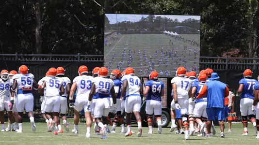 Video Board at Practice