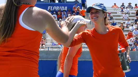 Peggy Porter, happy, hand shake