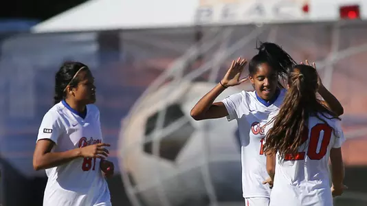 Lais Araujo celebrates her goal versus Auburn - 10-31-17