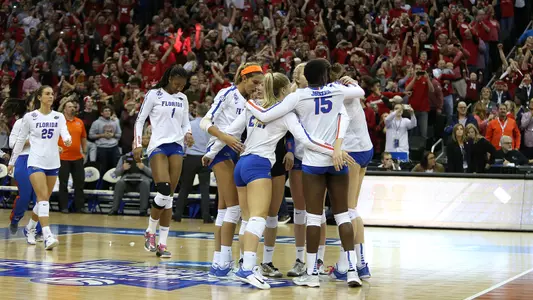 volleyball postmatch huddle