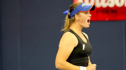 Belinda Woolcock fist pump excited